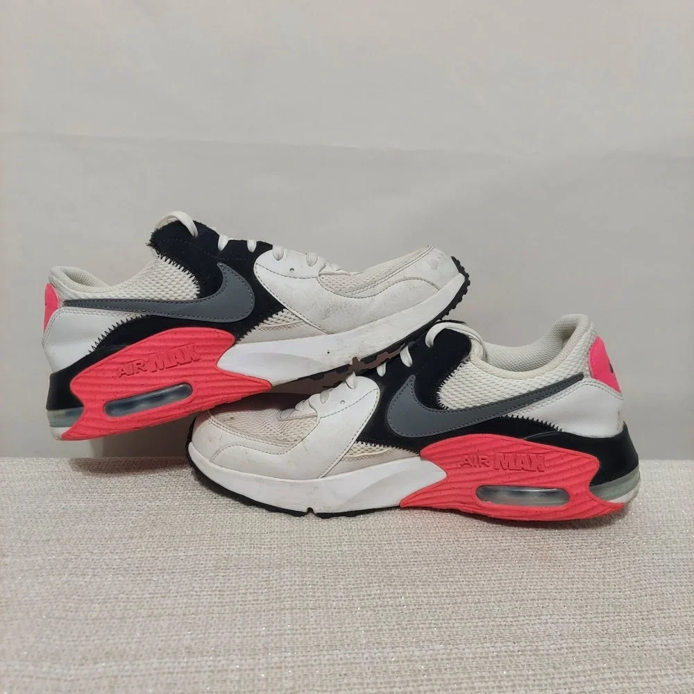 Nike Air Max‎ Excee White Pink Athletic Sneakers CD5432-100 Women 11/Men 9.5